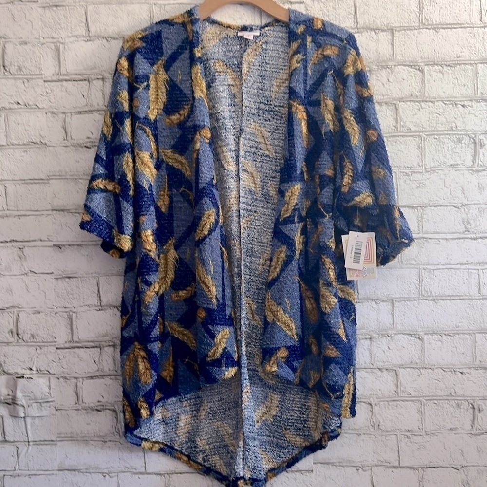 NWT Lularoe Feather Lindsay Kimono  size Small